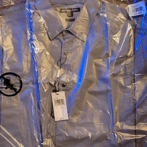 Michael Kors Gray Trim Stretch Alloy